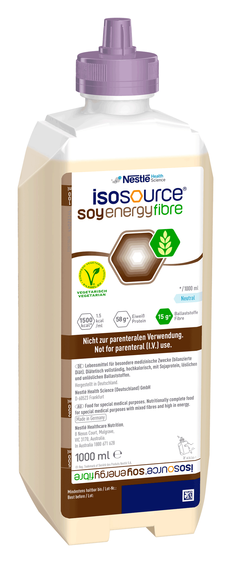 Isosource Soy Energy Fibre tube feed