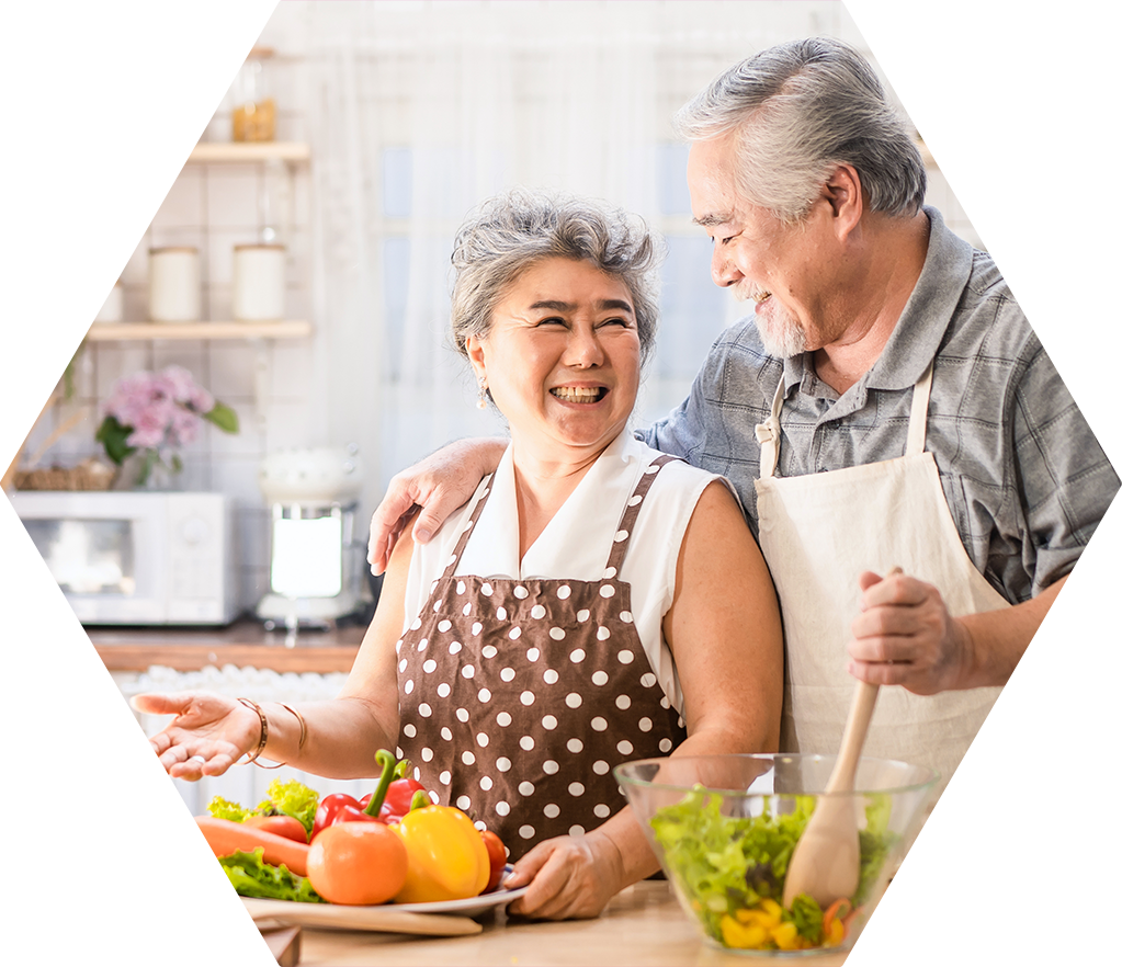 an elderly couple