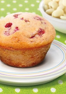 Raspberry and White Chocolate Muffins